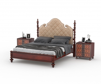 American Style Double Bed-ID:143558985