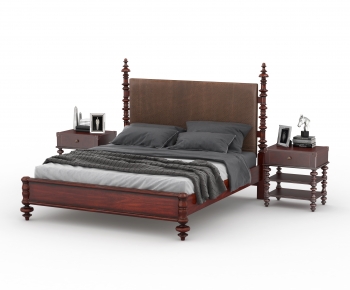 American Style Double Bed-ID:652918866