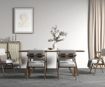 Nordic Style Dining Table And Chairs-ID:365171915