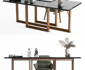 Modern Computer Desk And Chair-ID:944924122