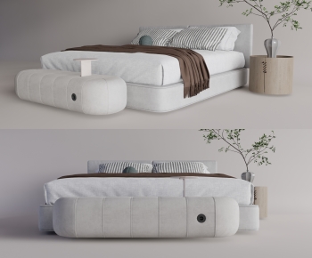 Modern Double Bed-ID:802369151