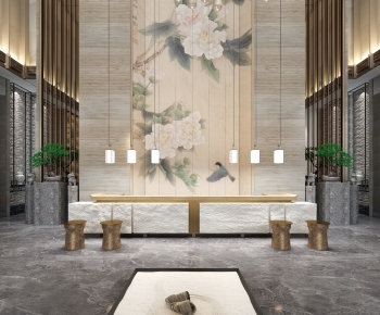 New Chinese Style Lobby Hall-ID:661634921