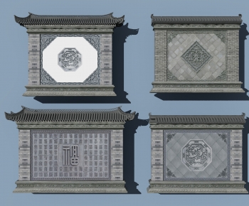 Chinese Style Ancient Architectural Buildings-ID:666209946