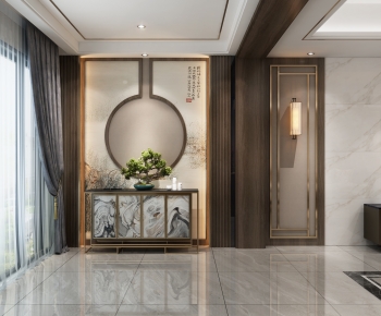 New Chinese Style Hallway-ID:588512907