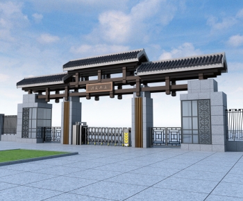 Chinese Style Facade Element-ID:941526892
