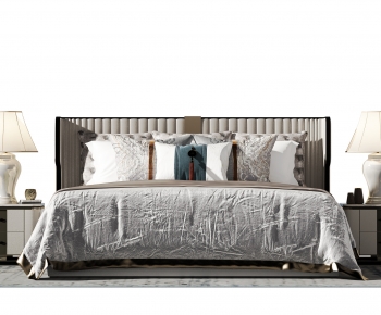 New Chinese Style Double Bed-ID:113193042