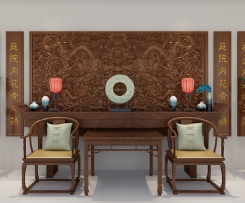 Chinese Style Leisure Table And Chair-ID:399576908