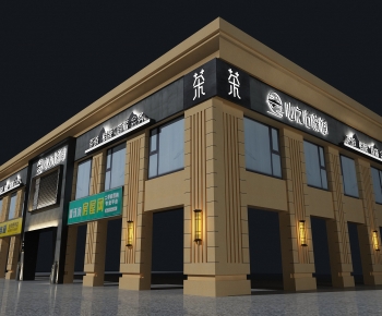 New Chinese Style Facade Element-ID:843661079