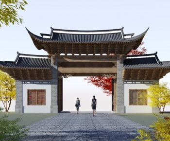 Chinese Style Facade Element-ID:359622965