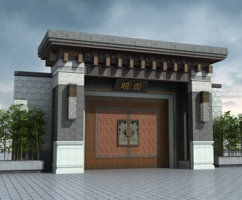 Chinese Style Facade Element-ID:754345898