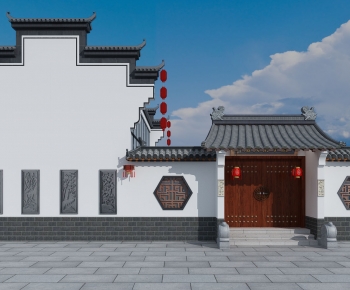 Chinese Style Facade Element-ID:377192977