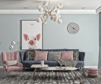 Nordic Style Sofa Combination-ID:346205952