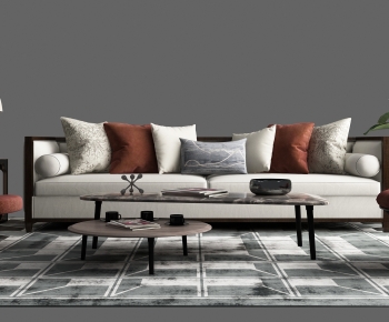 New Chinese Style Sofa Combination-ID:708385949