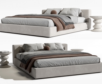 Modern Double Bed-ID:594327935