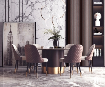 Modern Dining Table And Chairs-ID:689707049