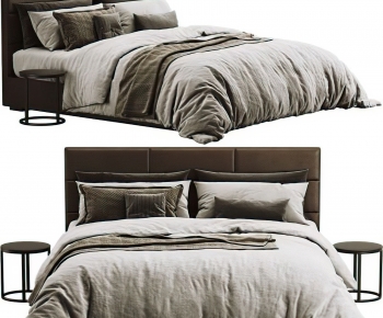 Modern Double Bed-ID:652515895