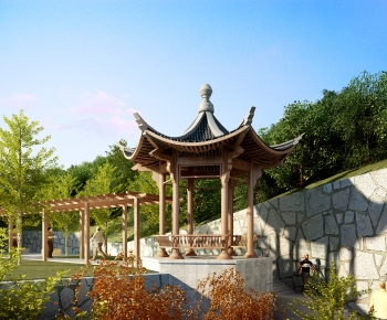 Chinese Style Garden Landscape-ID:144393928