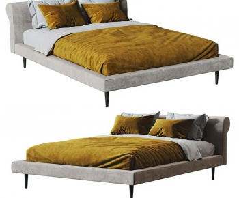 Modern Double Bed-ID:852174047