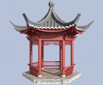 Chinese Style Ancient Architectural Buildings-ID:864783053