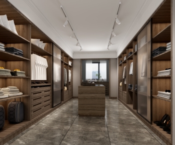 Modern Clothes Storage Area-ID:350955012