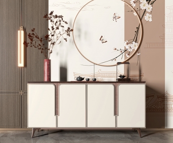 New Chinese Style Side Cabinet/Entrance Cabinet-ID:998738056