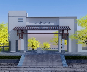 New Chinese Style Park Landscape-ID:599272011