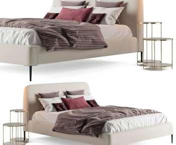 Modern Double Bed-ID:115923888