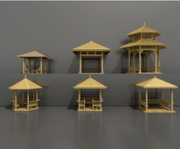 Modern Chinese Style Ancient Architectural Buildings-ID:151963954