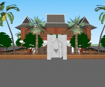 Southeast Asian Style Building Appearance-ID:278877029