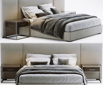 Modern Double Bed-ID:802525042