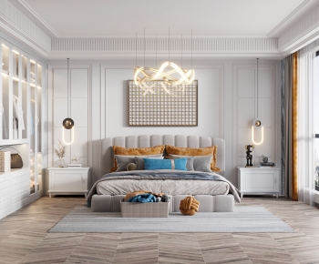 Simple European Style Bedroom-ID:121649987