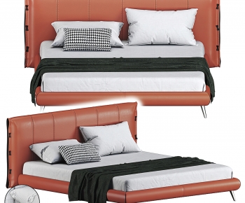 Modern Double Bed-ID:866954097