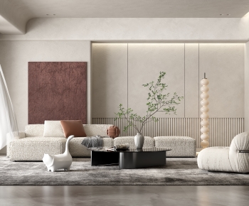 Wabi-sabi Style A Living Room-ID:169934997