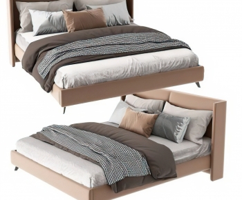 Modern Double Bed-ID:903696067