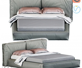 Modern Double Bed-ID:898200042
