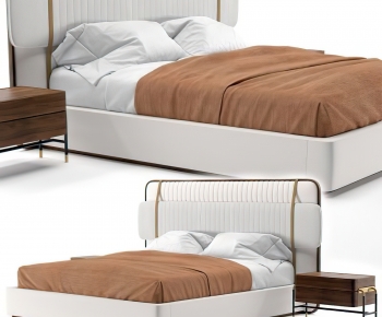 Modern Double Bed-ID:757581003