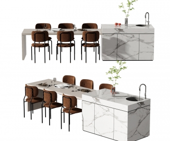 Modern Dining Table And Chairs-ID:148513081