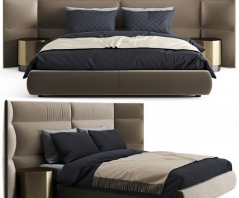 Modern Double Bed-ID:842920062