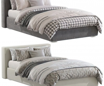 Modern Double Bed-ID:723751074