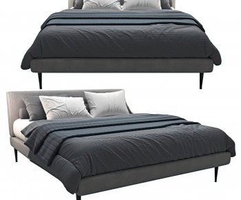 Modern Double Bed-ID:958467019