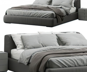 Modern Double Bed-ID:933770907