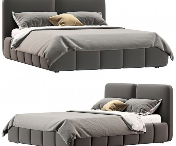 Modern Double Bed-ID:589795114