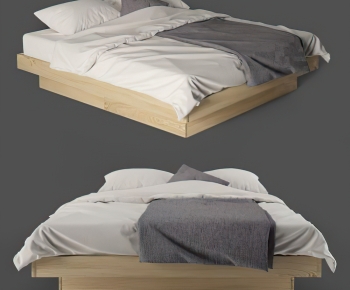 Modern Double Bed-ID:637829363