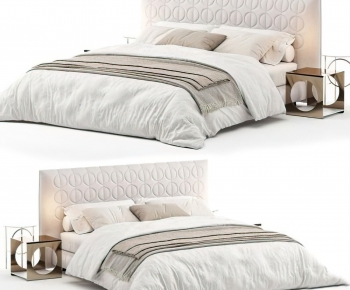 Modern Double Bed-ID:422257901