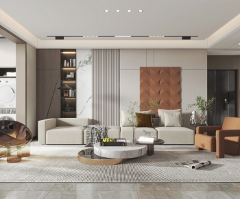 Modern A Living Room-ID:881217962