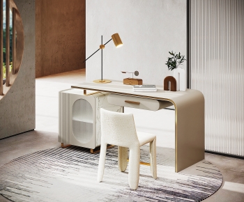 Modern Computer Desk And Chair-ID:976355087