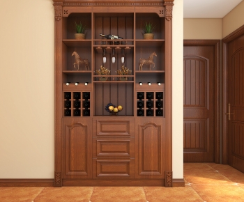 American Style Wine Cabinet-ID:829421048