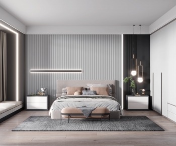 Modern Bedroom-ID:649307011