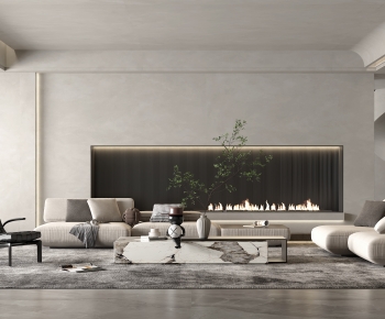 Wabi-sabi Style A Living Room-ID:350788125