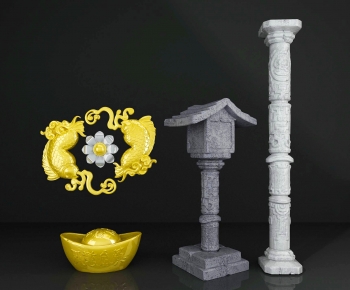 Chinese Style Column-ID:411957982